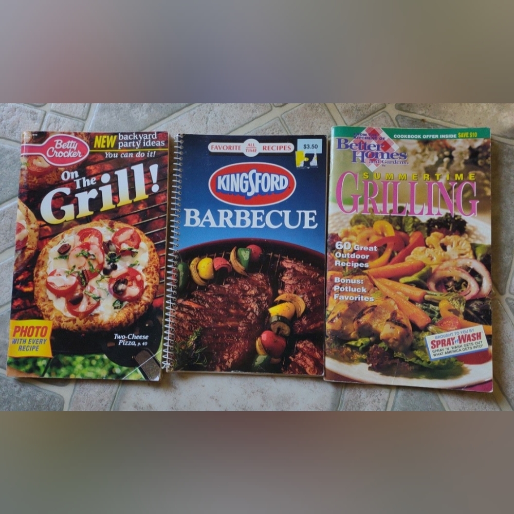 Lot of three cookbooks